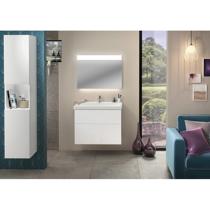 Sanipa 3way Waschtischunterbau für Keramik-Waschtisch Avento 80 cm, 2 Auszüge mit Aufsatzgriff