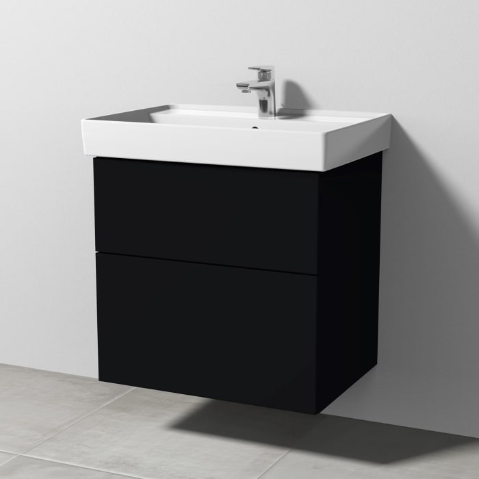 Sanipa 3way Waschtischunterbau für Keramik-Waschtisch Collaro 65 cm, 2 Auszüge mit Push to open