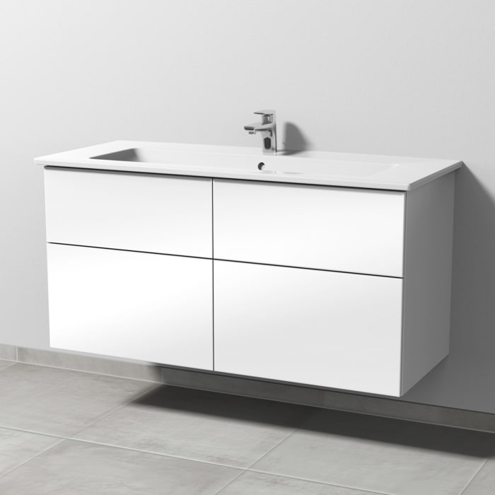 Sanipa 3way Waschtischunterbau für Venticello Keramik-Waschtisch 120 cm, 4 Auszüge