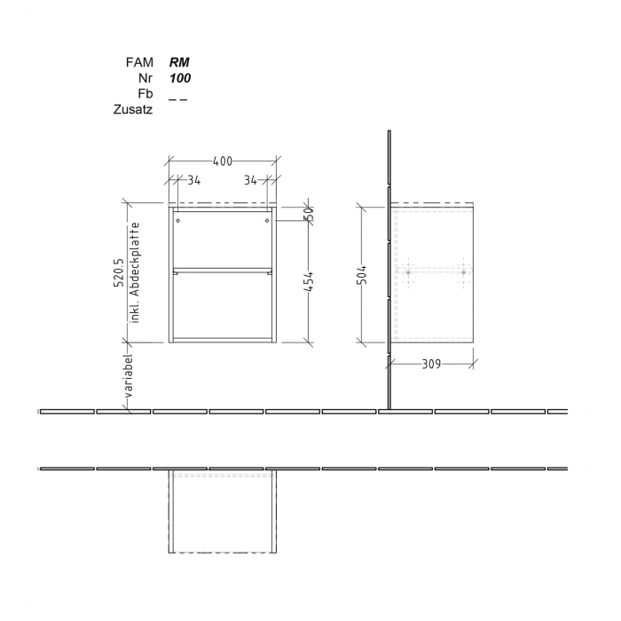Sanipa 4balance Anbauregal 40 cm