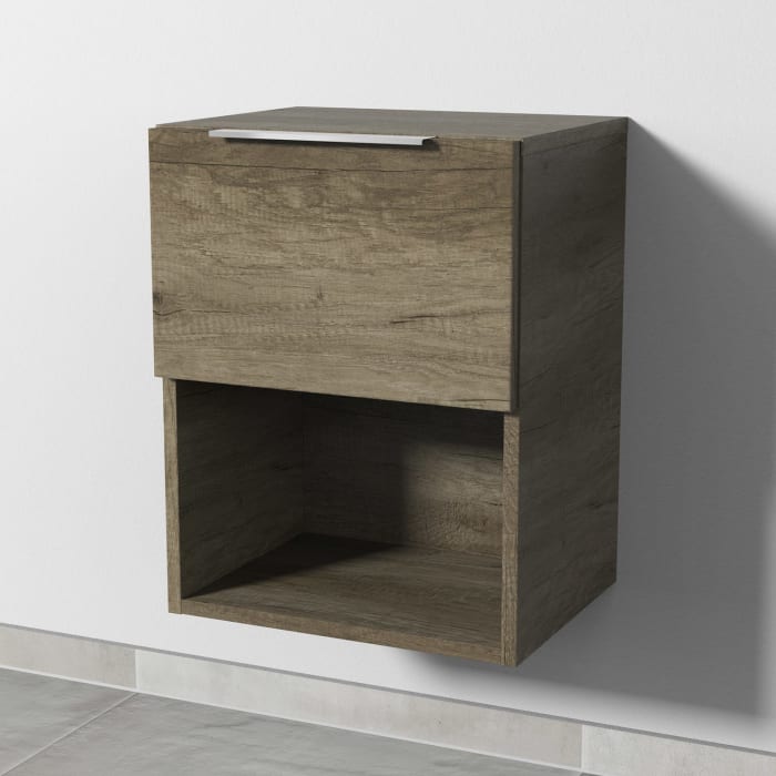 Sanipa 4balance Anbauschrank 40 cm, 1 Auszug mit Griff, 1 offenes Fach