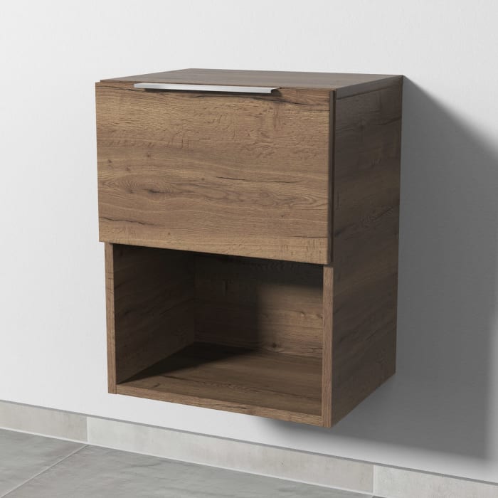 Sanipa 4balance Anbauschrank 40 cm, 1 Auszug mit Griff, 1 offenes Fach