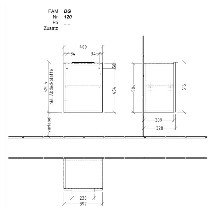 Sanipa 4balance Anbauschrank 40 cm, 1 Tür mit Griff, Anschlag links