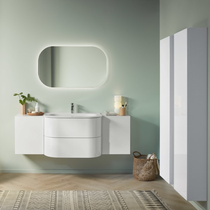 Sanipa 4balance Anbauschrank 40 cm, 1 Tür Push to open, Anschlag links