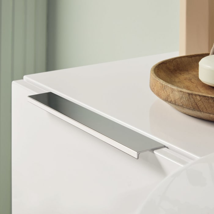 Sanipa 4balance Keramik-Waschtisch + Waschtischunterbau 60 cm mit 2 Auszügen, Griff