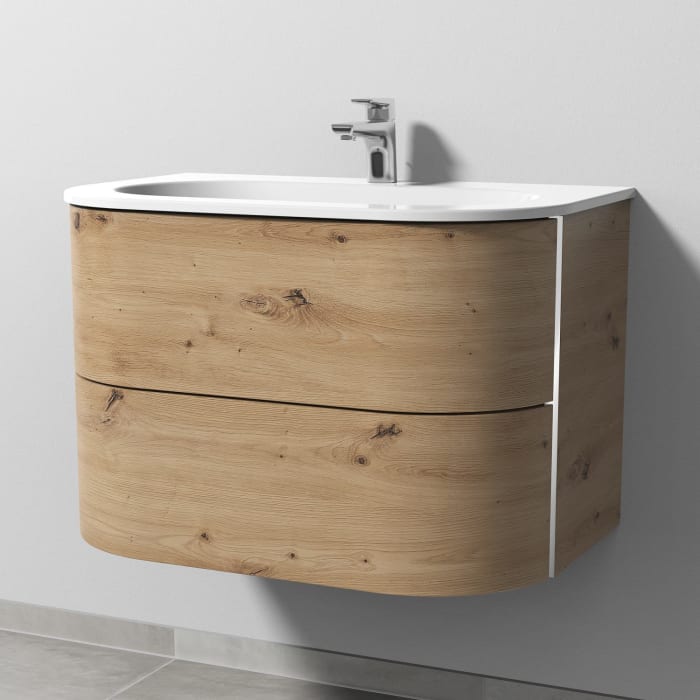 Sanipa 4balance Waschtischunterbau 80 cm mit 2 Auszügen