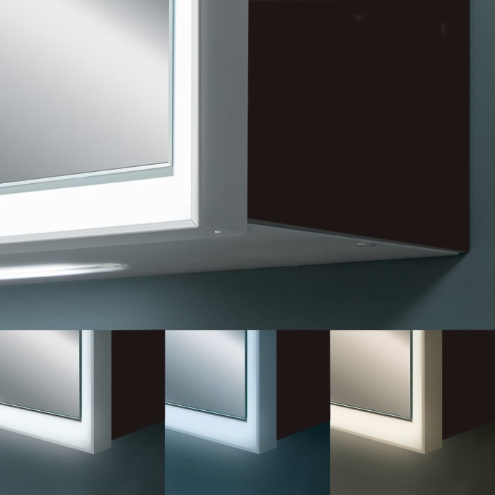 Sanipa Reflection Melamin-Spiegelschrank MILO 60 Türanschlag links