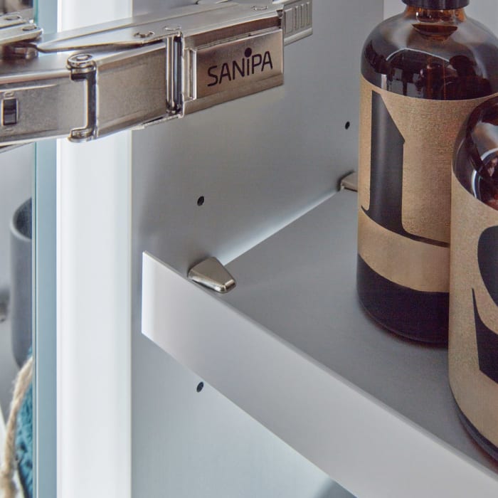 Sanipa Reflection Melamin-Spiegelschrank MILO 140 mit 3 Türen