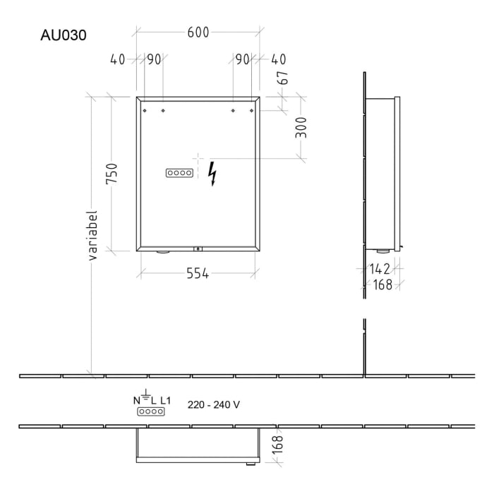 Sanipa Reflection Melamin-Spiegelschrank MILO 60 Türanschlag links