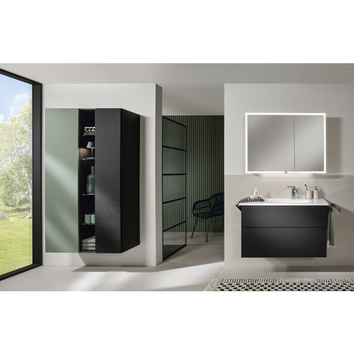 Sanipa Reflection Melamin-Spiegelschrank MILO 100 mit 2 Türen