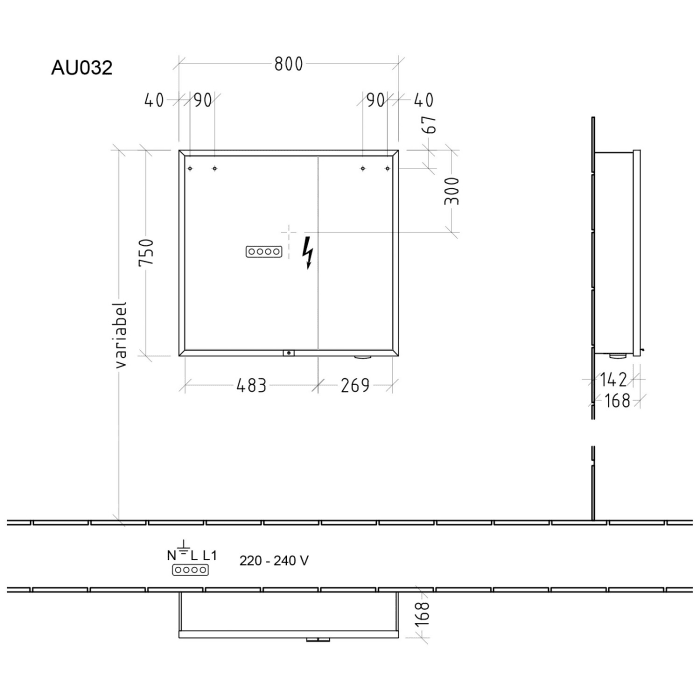 Sanipa Reflection Melamin-Spiegelschrank MILO 80 mit 2 Türen