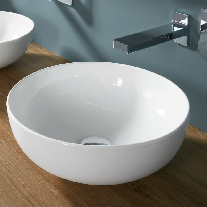 Sanipa Solo One Eloquo Keramik-Set 80 cm mit Keramik-Waschtisch und Waschtischunterbau mit 2 Auszügen