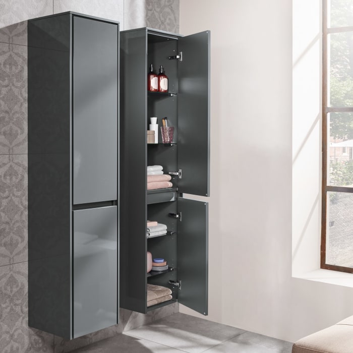 Sanipa Twiga Hochschrank 37,5 cm, 2 Türen mit Türanschlag rechts