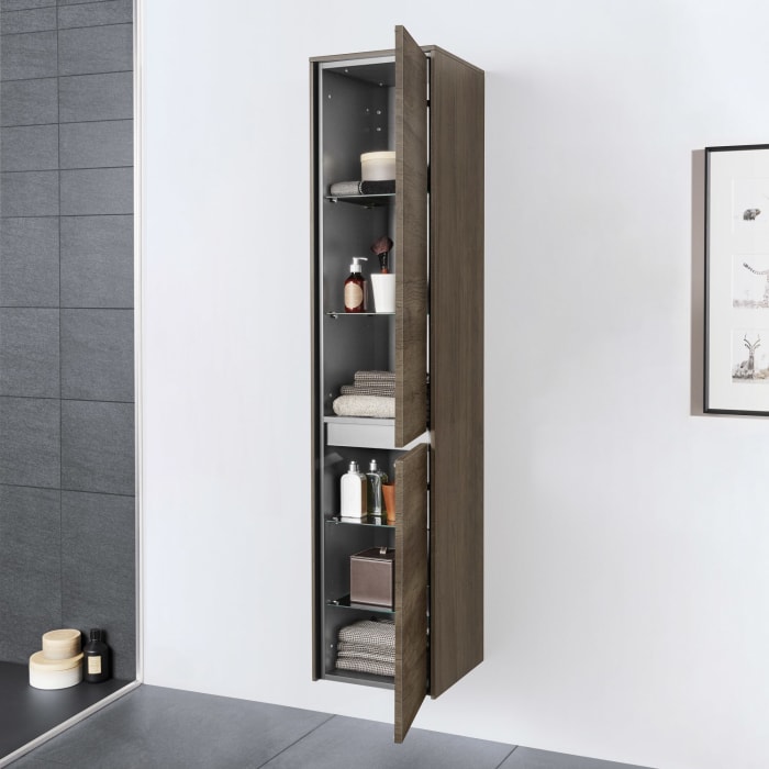 Sanipa Twiga Hochschrank 37,5 cm, 2 Türen mit Türanschlag rechts