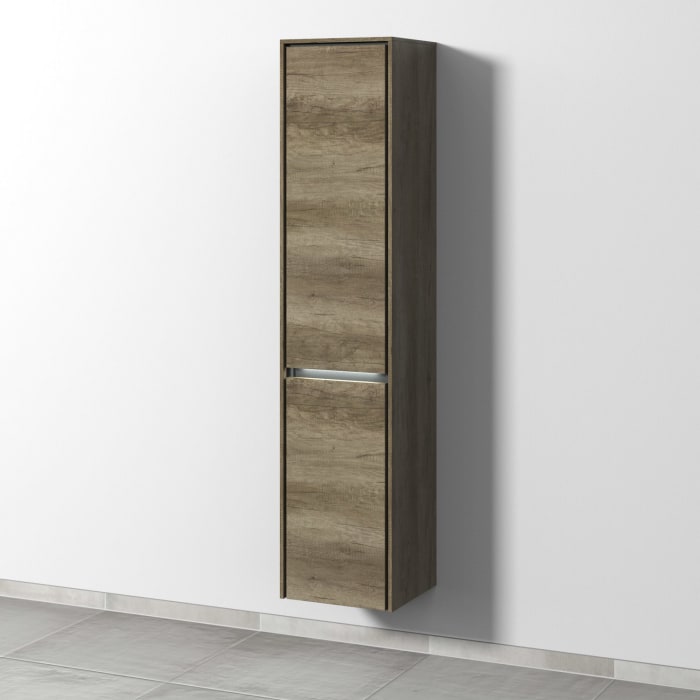 Sanipa Twiga Hochschrank 37,5 cm, 2 Türen mit Türanschlag rechts, inkl. LED-Beleuchtung