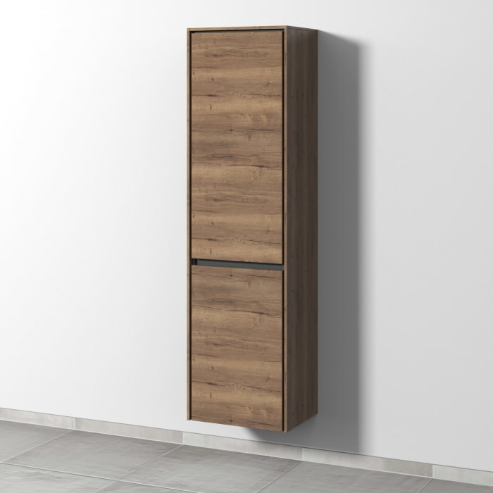 Sanipa Twiga Hochschrank 47,5 cm, 1 Wäschekippe, 1 Türe mit Türanschlag links