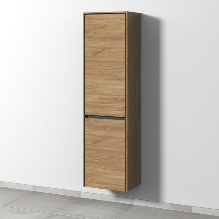 Sanipa Twiga Hochschrank 47,5 cm, 1 Wäschekippe, 1 Türe mit Türanschlag rechts