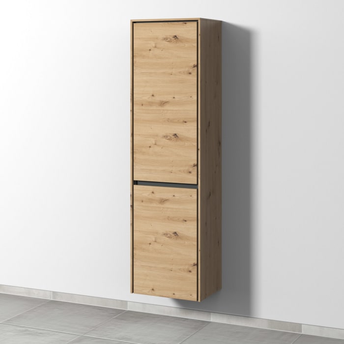Sanipa Twiga Hochschrank 47,5 cm, 1 Wäschekippe, 1 Türe mit Türanschlag rechts