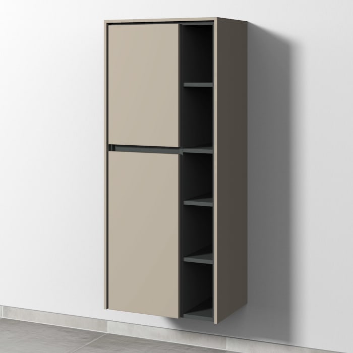 Sanipa Twiga Stauraumschrank 52,5 cm, 2 Türen mit Türanschlag links