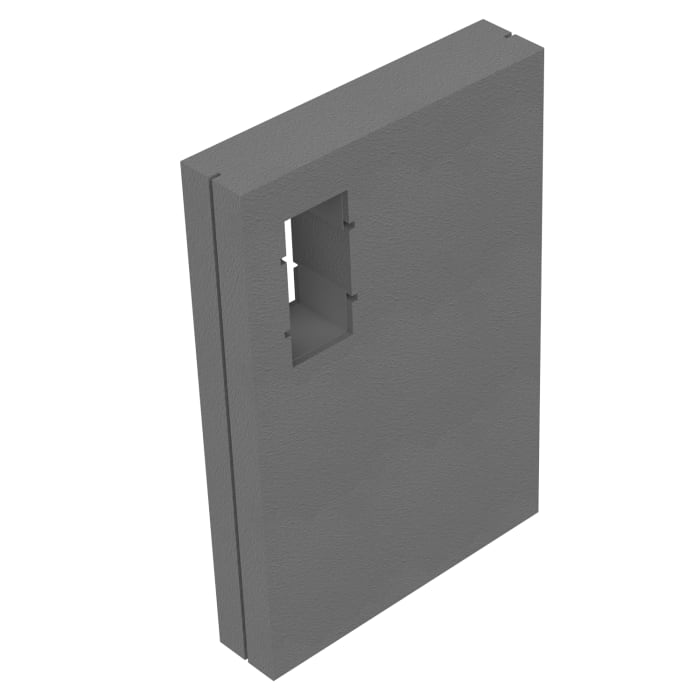 Schedel Schamwand 120 x 80 x 17,5 cm für Emco asis WC Papiermodul