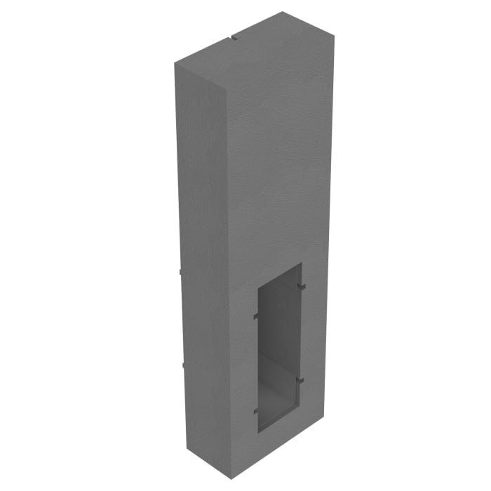 Schedel Wandmodul für emco asis Toilettenbürstengarnitur oder Abfallsammler