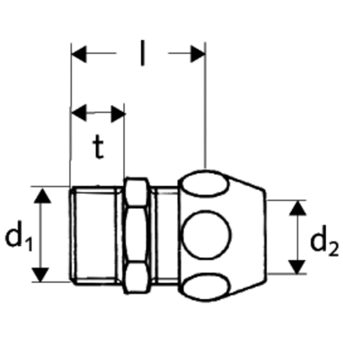 Schell Gerade Verschraubung mit Außengewinde