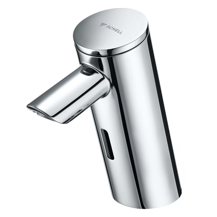 Schell PURIS E² Elektronische Waschtisch-Armatur mit Unterputz-Netzteil, Hochdruck-Kaltwasser
