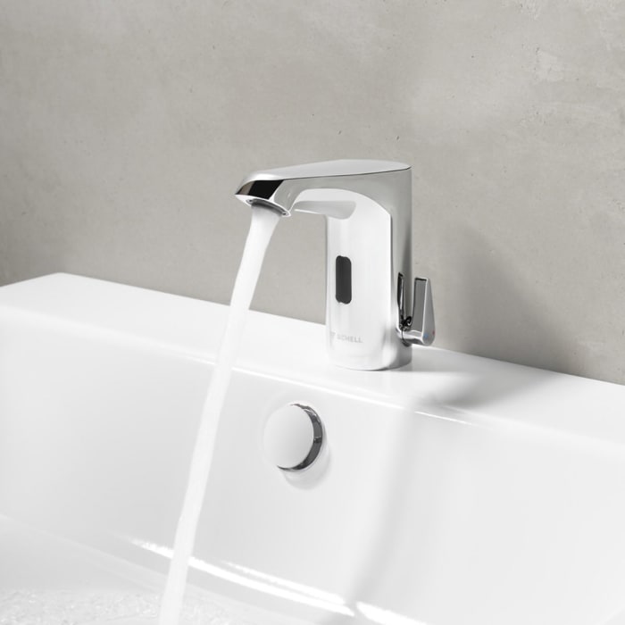 Schell XERIS E² Elektronische Waschtisch-Armatur mit Batteriebetrieb, Hochdruck-Kaltwasser, S