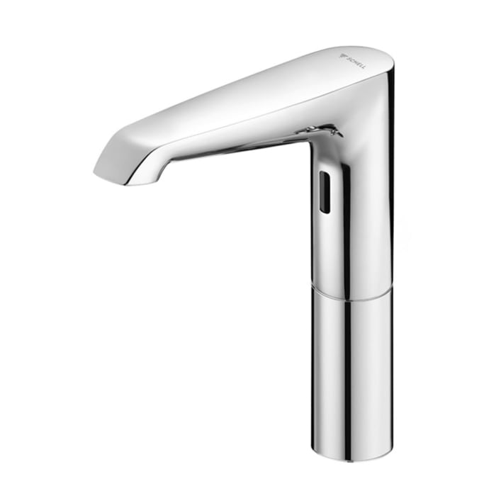 Schell XERIS E² Elektronische Waschtisch-Armatur mit Unterputz-Netzteil, Hochdruck-Kaltwasser, L