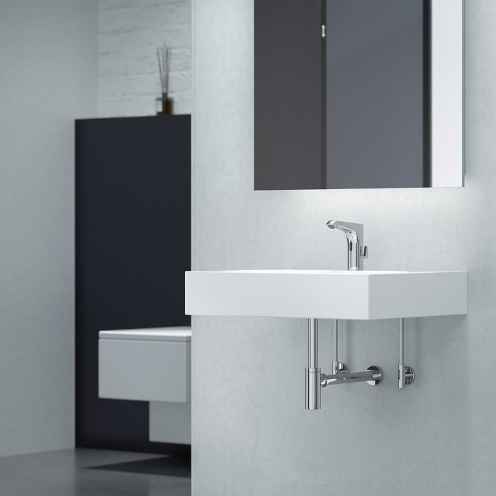 Schell XERIS E² Elektronische Waschtisch-Armatur mit Unterputz-Netzteil, Hochdruck-Mischwasser, M