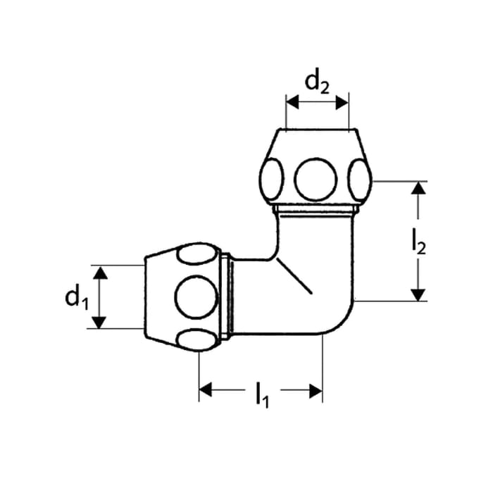 Schell Winkel-Doppel-Verschraubung