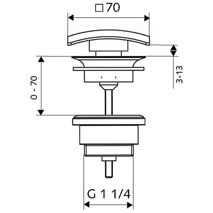 Schell Waschtischablaufventil QUAD OPEN