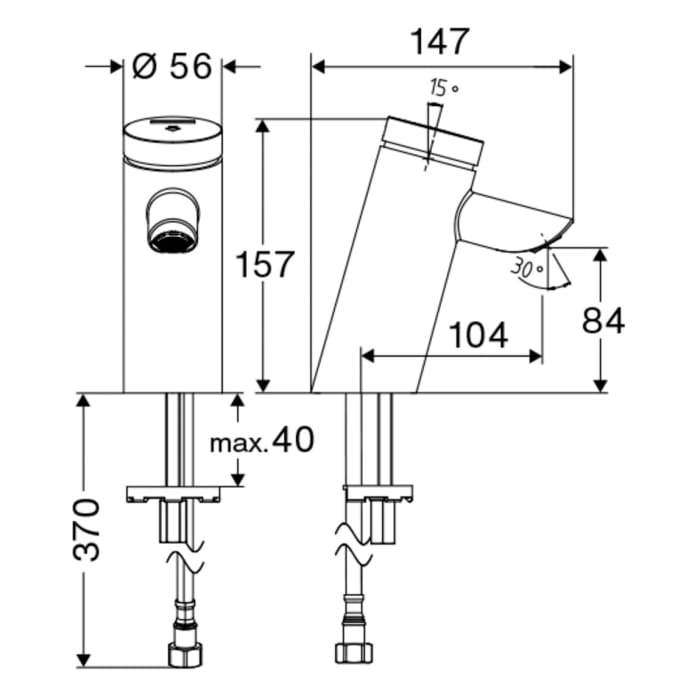 Schell PURIS Selbstschluss-Waschtisch-Armatur SC HD-K