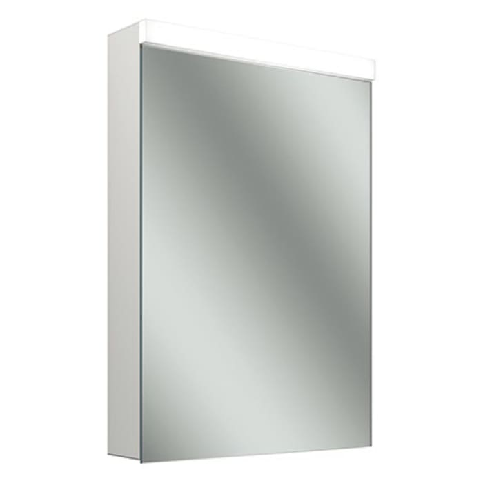 Schneider CARE LED Spiegelschrank CLC1 60/1/LED/L 59,5 x 86,7 cm, mit Drehtür, 3000 K, DE