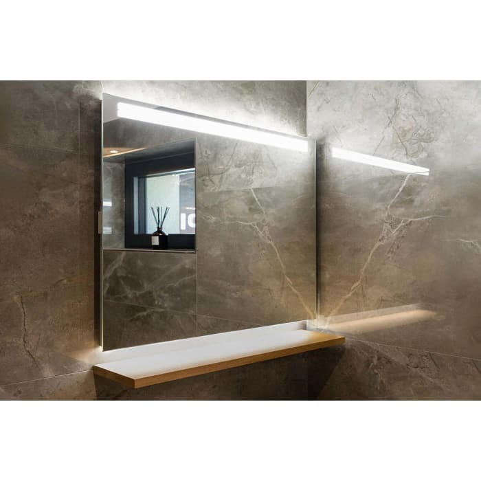 Schneider ARANGA LED Lichtspiegel ARA/SP 120/LED/SH/SD 121,5 x 70 cm LED 4000 K mit Spiegelheizung und Steckdose