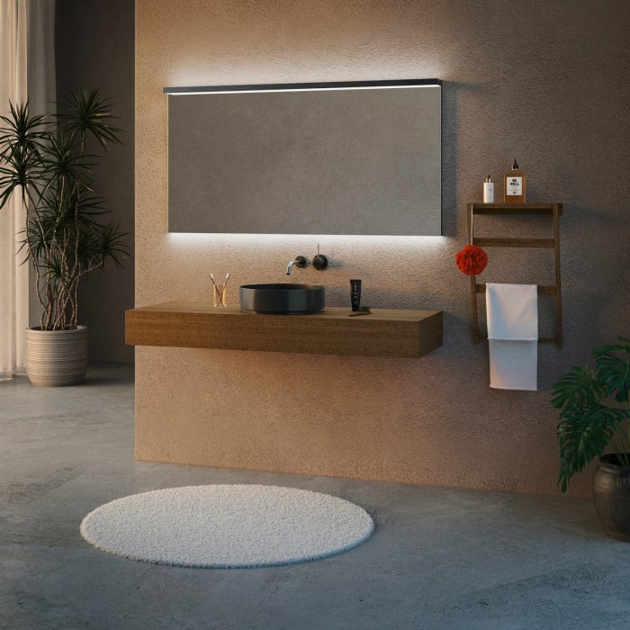 Schneider BORDO TW Lichtspiegel ALU1/SP 140/TW 139,5 x 72,9 cm mit LED-Beleuchtung dimmbar