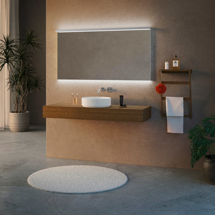 Schneider BORDO TW Lichtspiegel ALU1/SP 140/TW 139,5 x 72,9 cm mit LED-Beleuchtung dimmbar