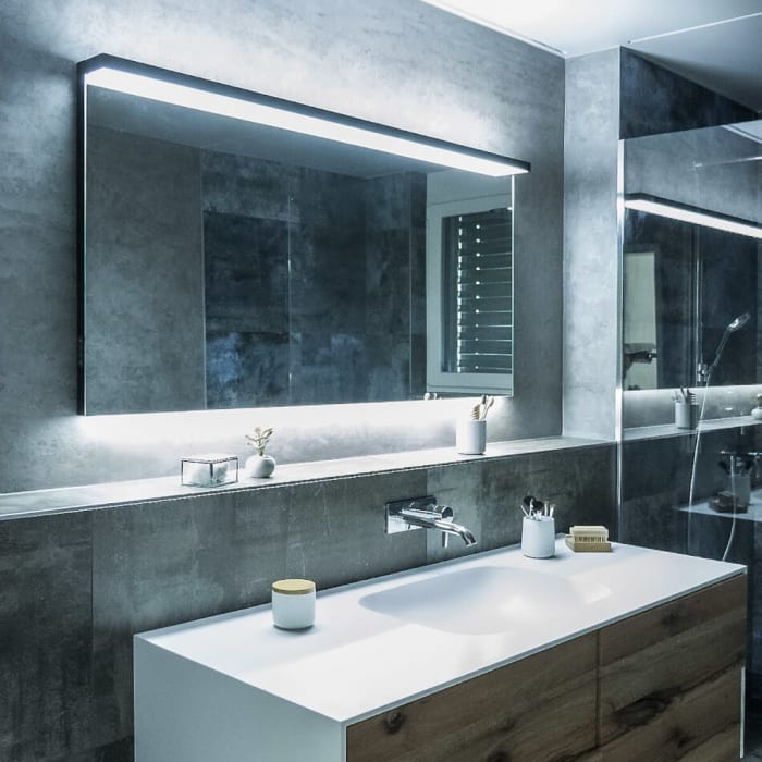 Schneider BORDO TW Lichtspiegel ALU1/SP 140/TW 139,5 x 72,9 cm mit LED-Beleuchtung dimmbar