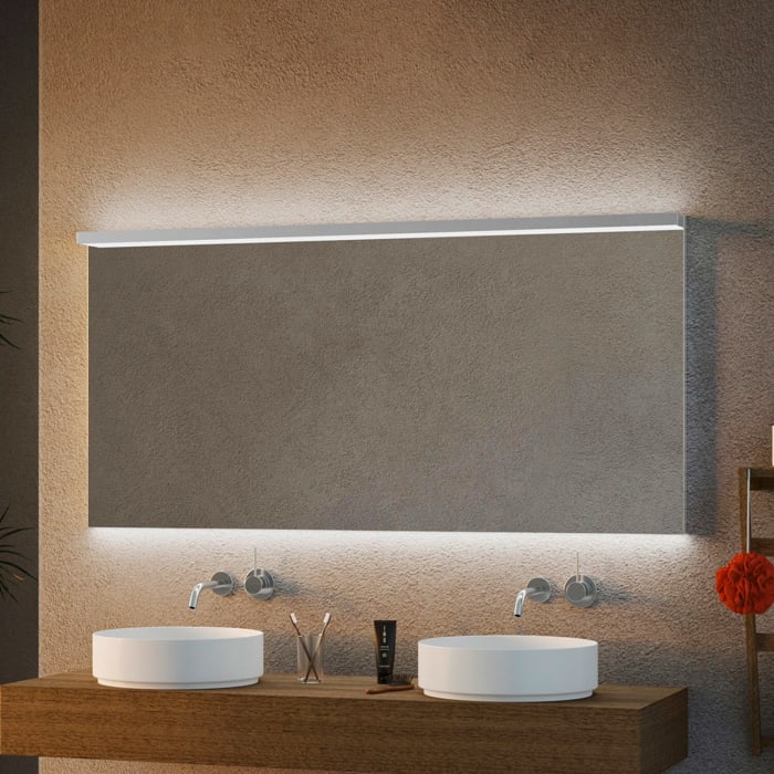 Schneider BORDO TW Lichtspiegel ALU1/SP 150/TW 149,5 x 72,9 cm mit LED-Beleuchtung dimmbar