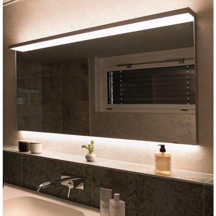 Schneider BORDO TW Lichtspiegel ALU1/SP 150/TW 149,5 x 72,9 cm mit LED-Beleuchtung dimmbar