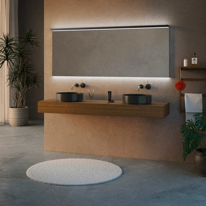 Schneider BORDO TW Lichtspiegel ALU1/SP 180/TW 179,5 x 72,9 cm mit LED-Beleuchtung dimmbar