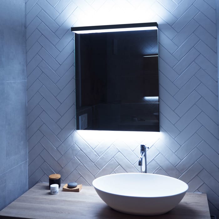 Schneider BORDO TW Lichtspiegel ALU1/SP 60/TW 59,5 x 72,9 cm mit LED-Beleuchtung dimmbar