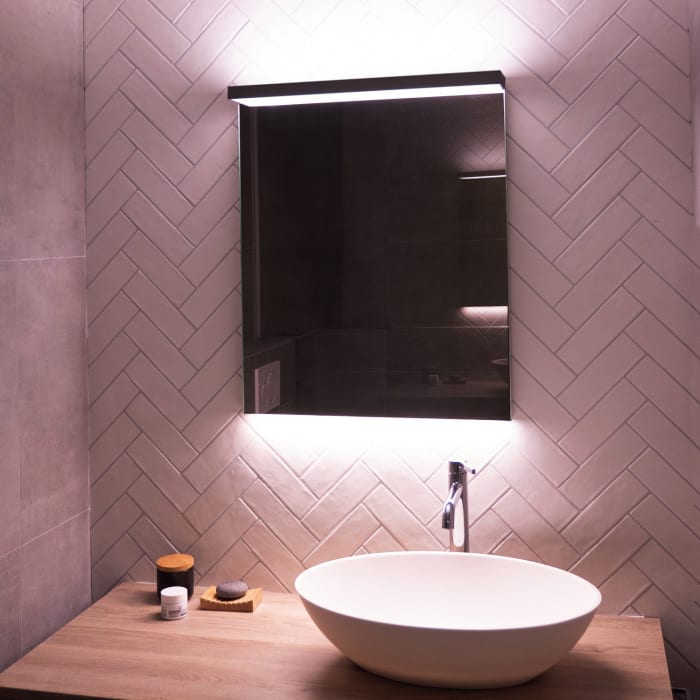 Schneider BORDO TW Lichtspiegel ALU1/SP 60/TW 59,5 x 72,9 cm mit LED-Beleuchtung dimmbar