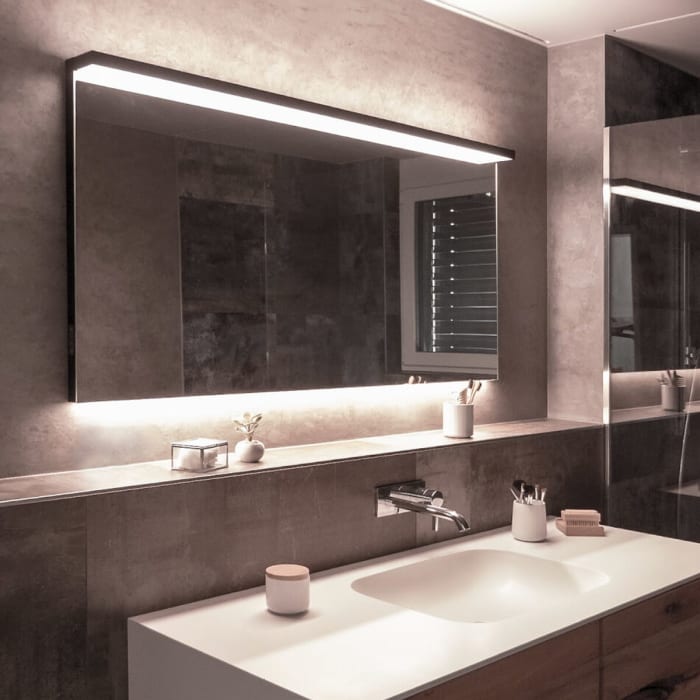 Schneider BORDO TW Lichtspiegel ALU1/SP 70/TW 69,5 x 72,9 cm mit LED-Beleuchtung dimmbar