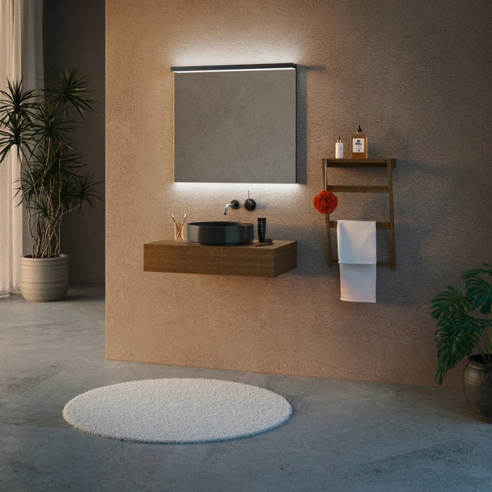 Schneider BORDO TW Lichtspiegel ALU1/SP 80/TW 79,5 x 72,9 cm mit LED-Beleuchtung dimmbar