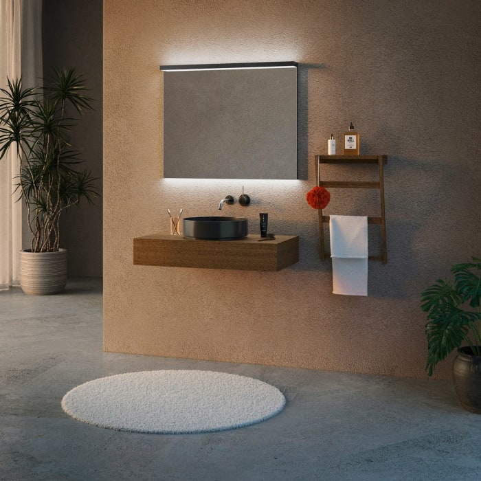 Schneider BORDO TW Lichtspiegel ALU1/SP 90/TW 89,5 x 72,9 cm mit LED-Beleuchtung dimmbar