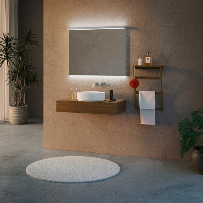 Schneider BORDO TW Lichtspiegel ALU1/SP 90/TW 89,5 x 72,9 cm mit LED-Beleuchtung dimmbar