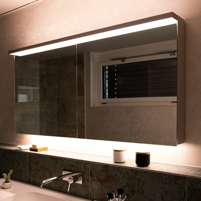 Schneider BORDO TW Spiegelschrank ALU1 180/3/GT/TW 179,5 x 73,1 cm, CH