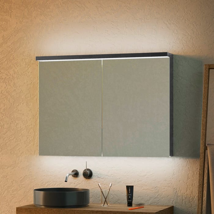 Schneider BORDO TW Spiegelschrank ALU1 100/2/TW 99,5 x 73,1 cm, CH