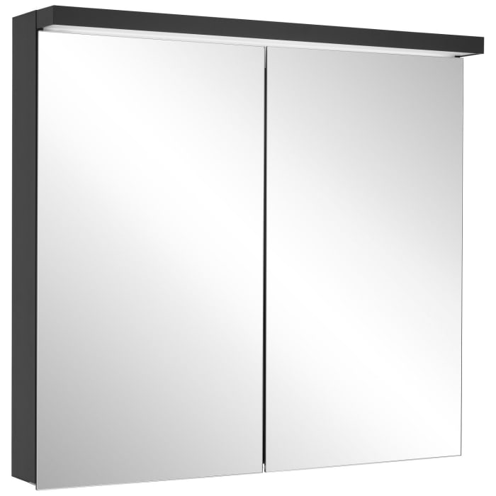 Schneider BORDO TW Spiegelschrank ALU1 90/2/TW 89,5 x 73,1 cm, DE